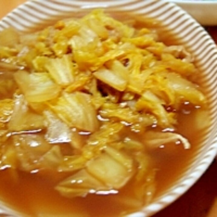 白菜と油揚げの煮もの